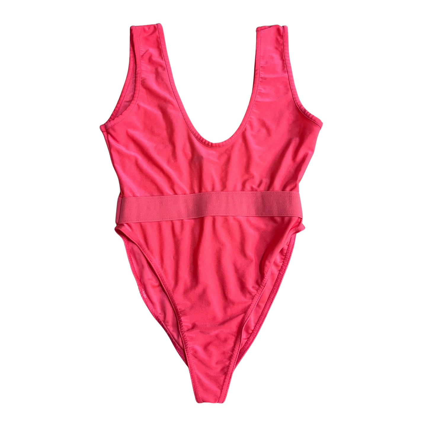 PLT Pink Cinched Waist Swimsuit