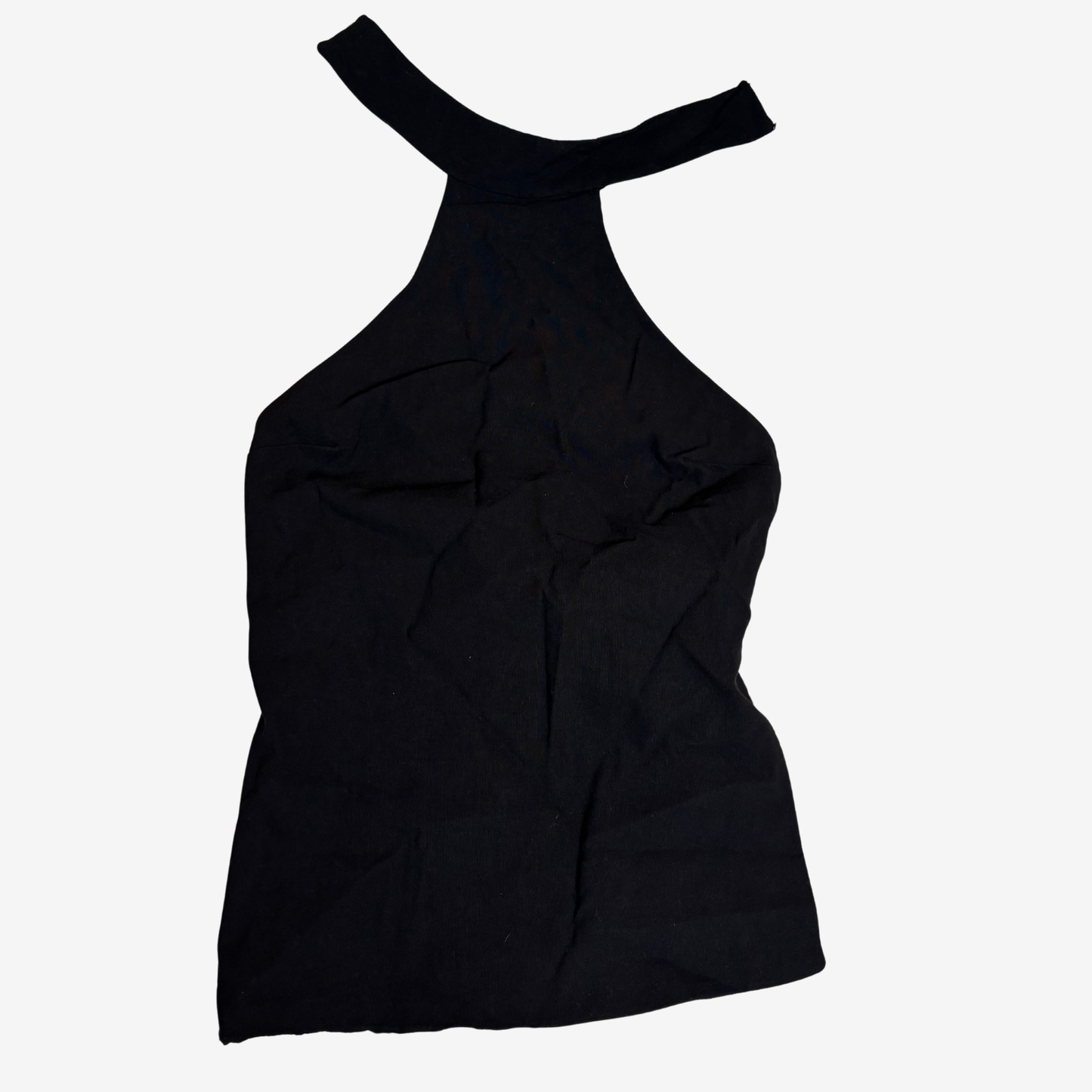 Zara Black Halterneck Open Back Top