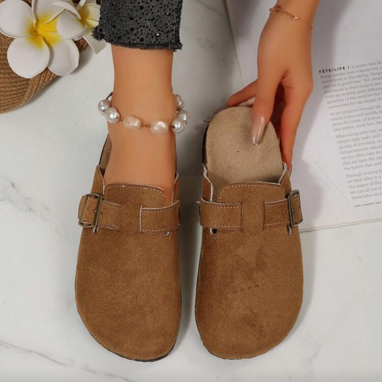 Brown Closed Toe Loafers