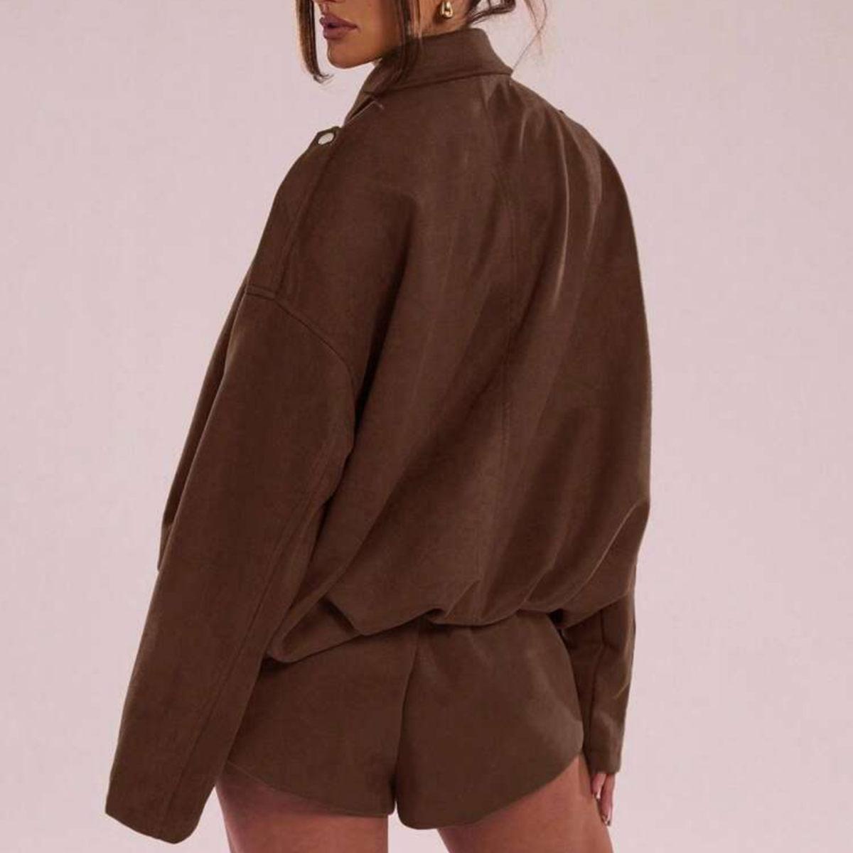 Brown Supersoft Zip Up Jacket