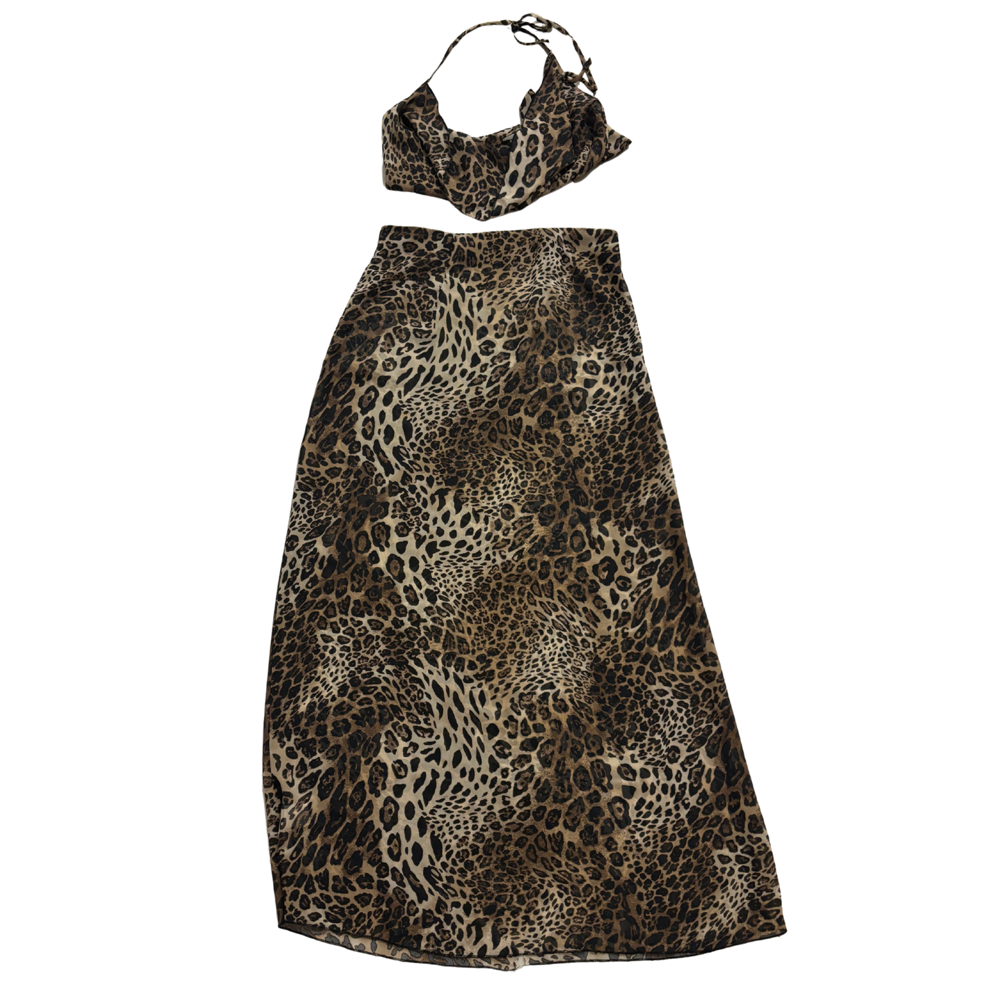 Leopard Print Mesh Co-Ord