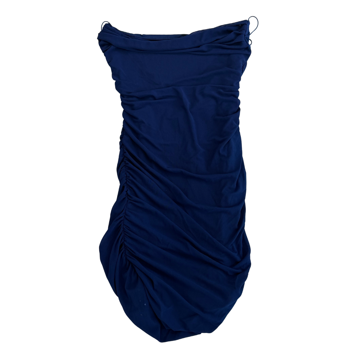Oh Polly Navy Blue Mesh Mini Dress