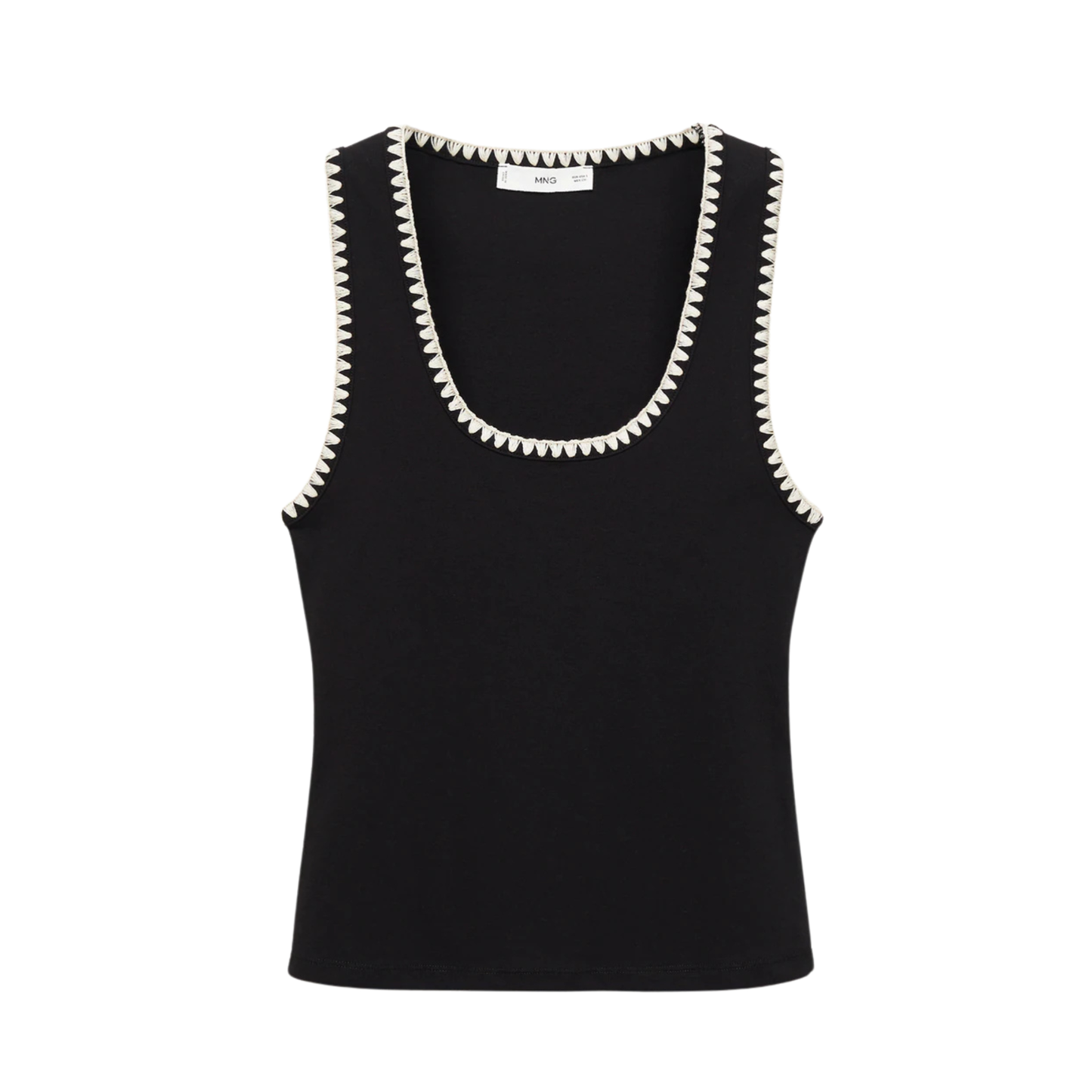 Mango Black & Cream Trip Top