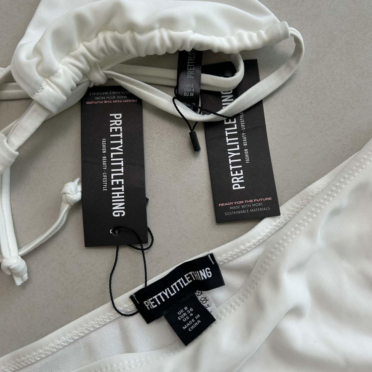 PLT White Bikini Set