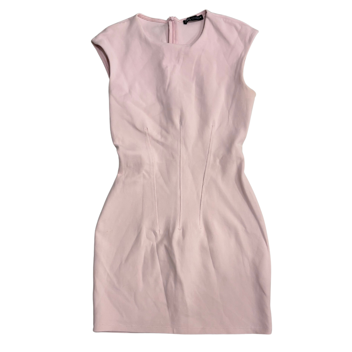 Zara Pink Structured Mini Dress