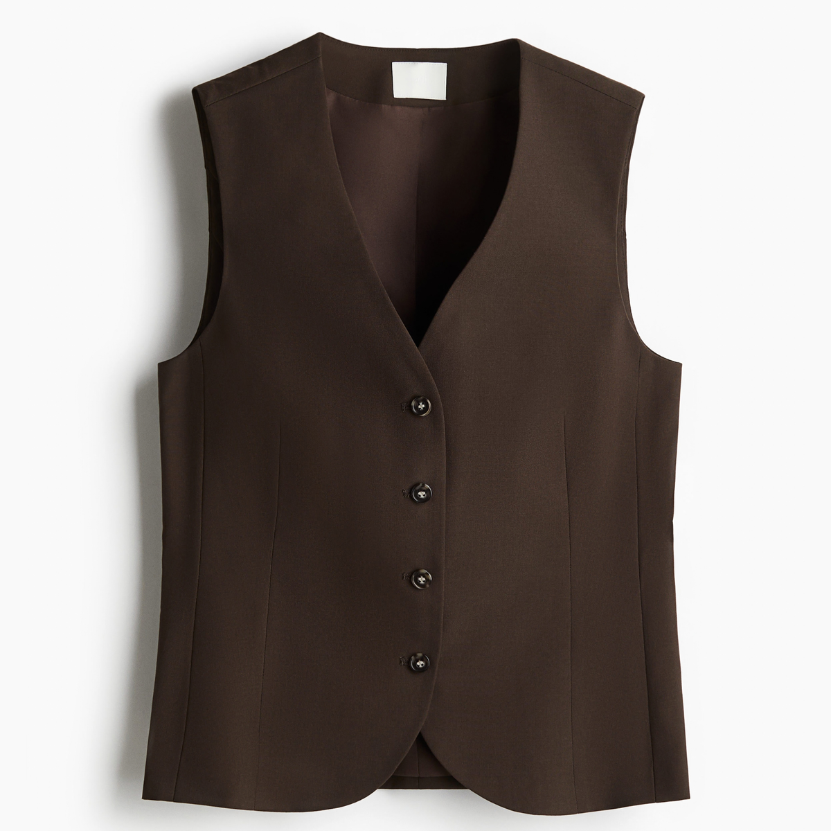 H&M Brown Button Up Waistcoat
