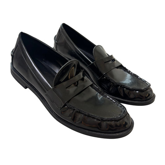 Zara Black Patent Loafers
