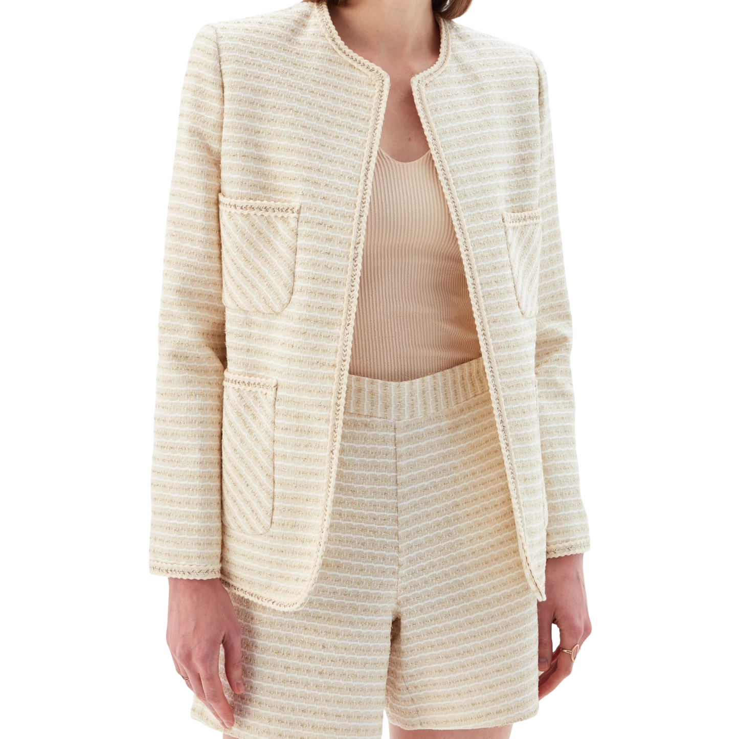 ADL 'Serena' Pocket Detail Jacket & Shorts Co-Ord