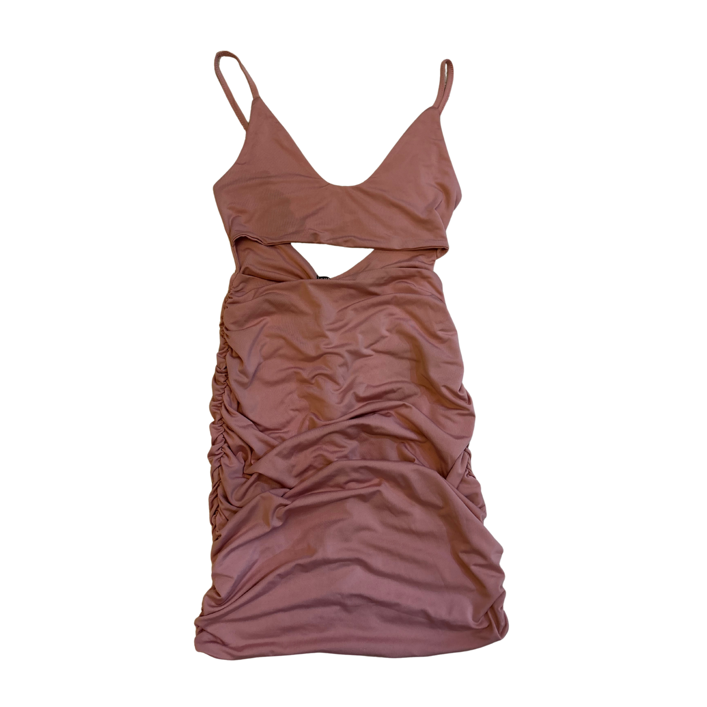 Dusty Pink Cut Out Mini Dress