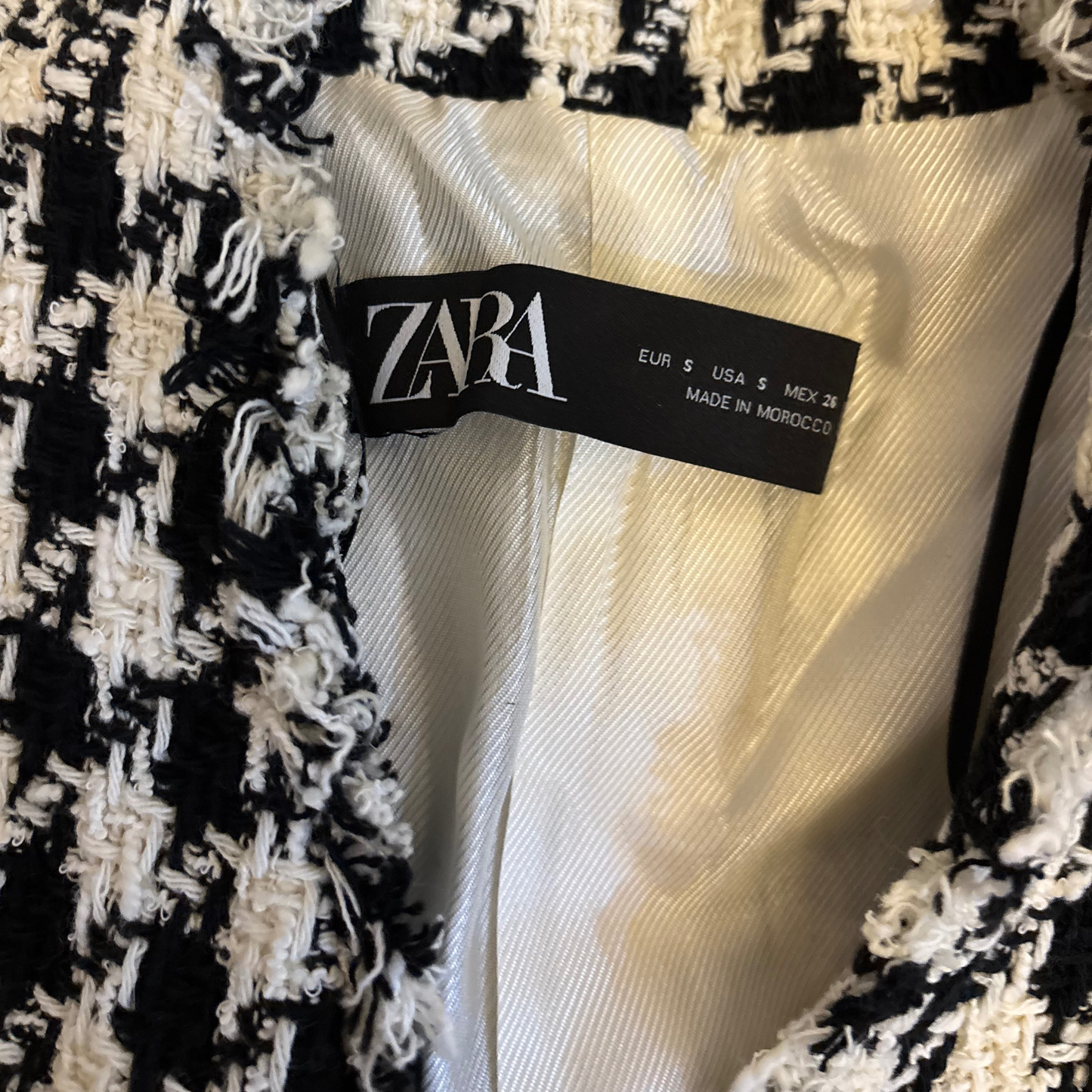 Zara Houndstooth Blazer