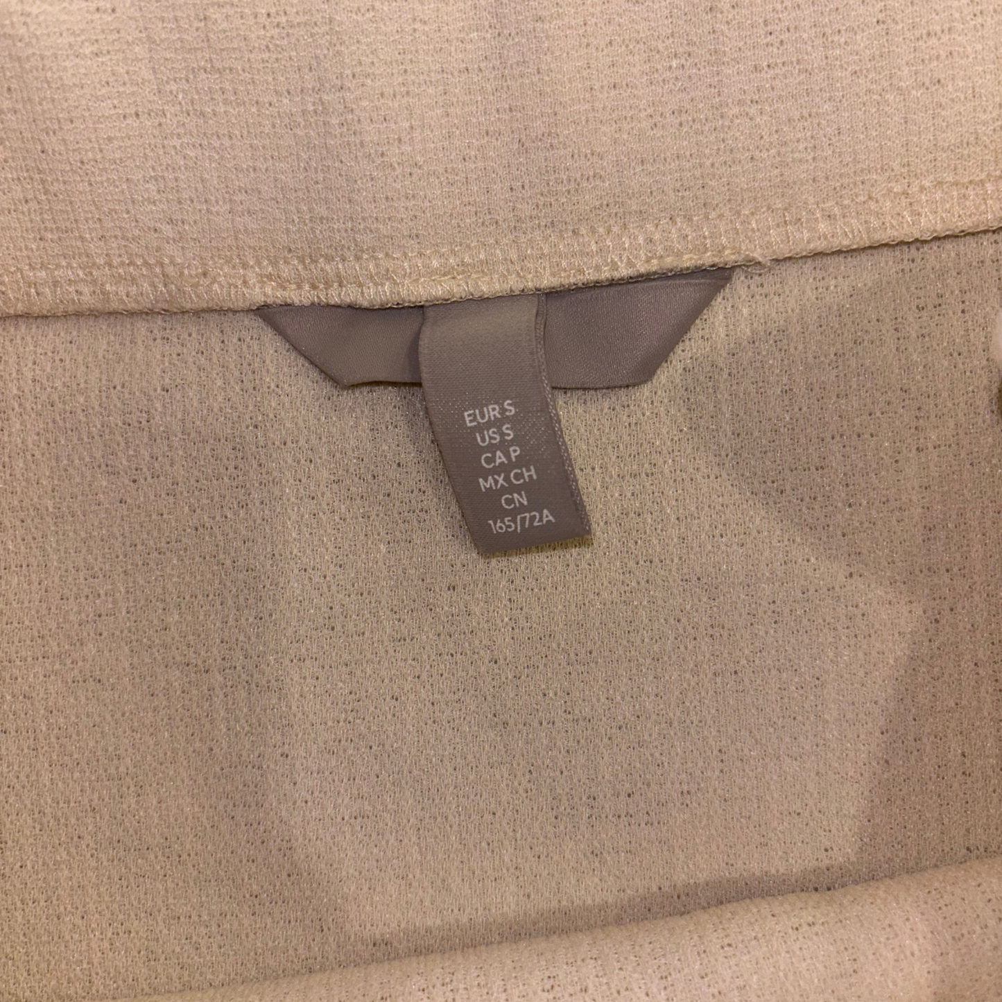 H&M Cream Tie Side Midi Skirt