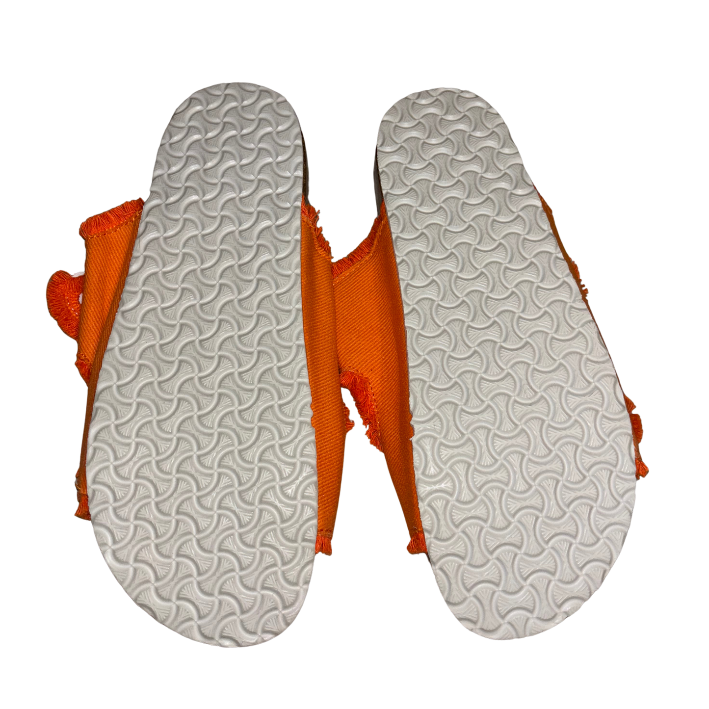 Orange Double Buckle Sandals