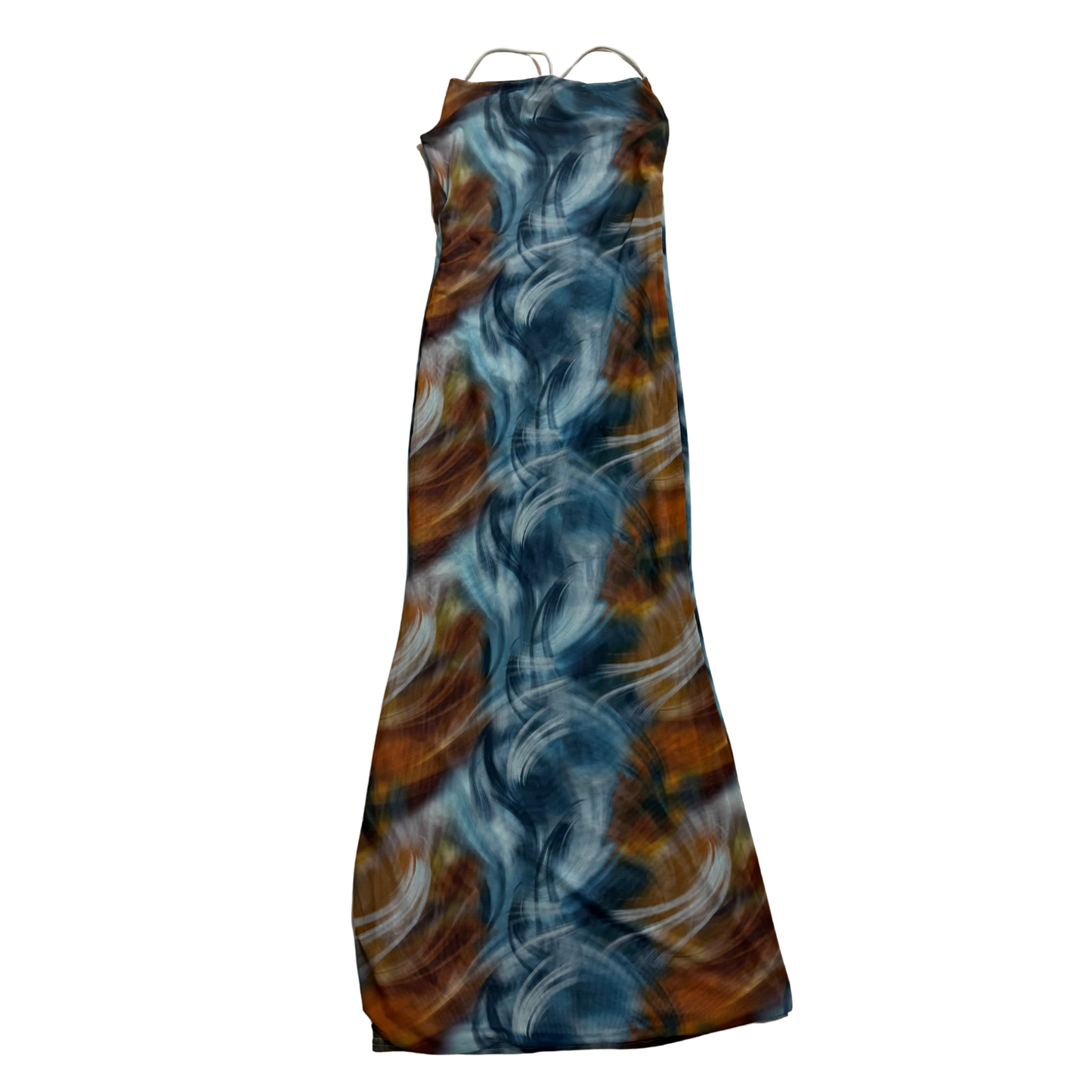 Grace Jacob Mesh Ruched Maxi Dress