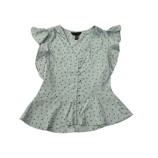 New Look Blue Polka Dot Top