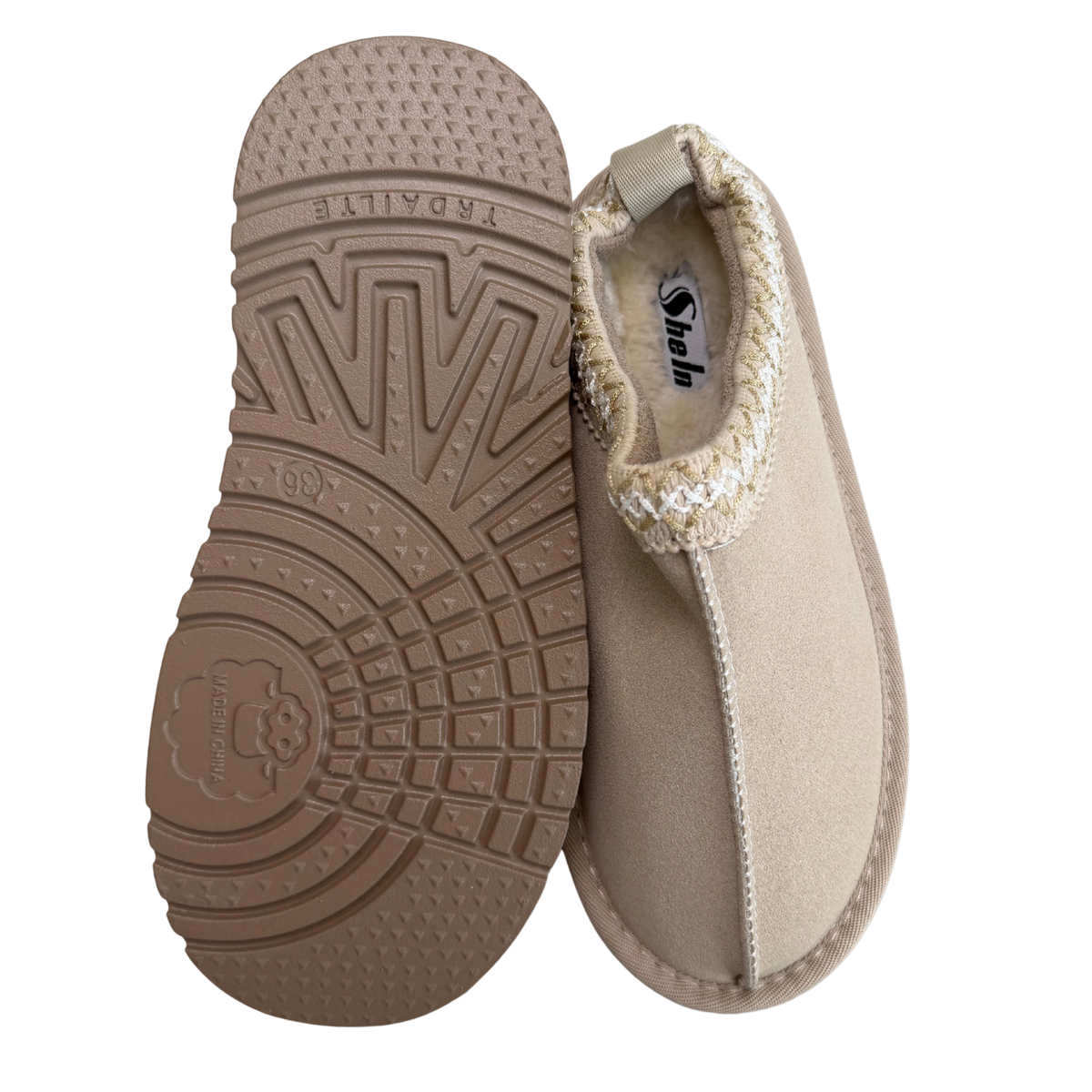 Light Beige Platform Slipper