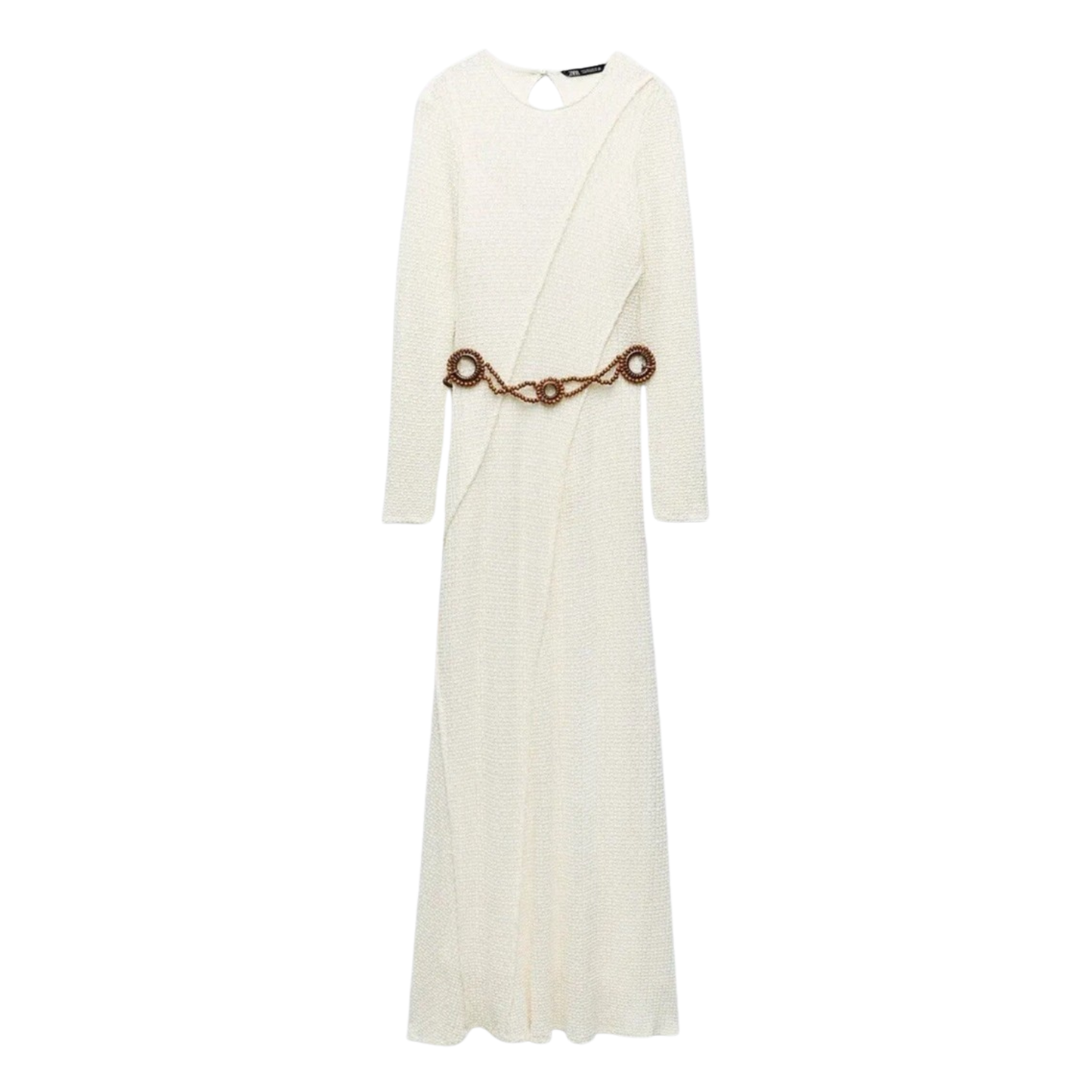 Zara Cream Knit Maxi Dress