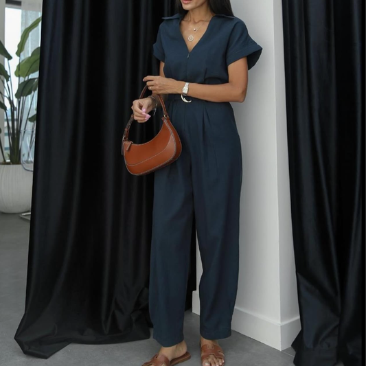 Zara Navy Jumpsuit