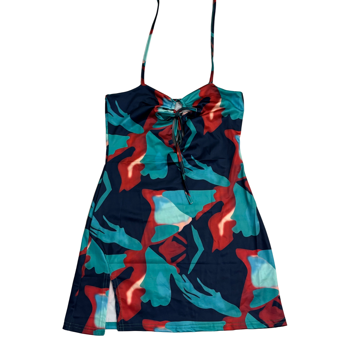 Outcast Abstract Print Mini Dress