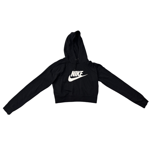 Nike Black Cropped Hoodie