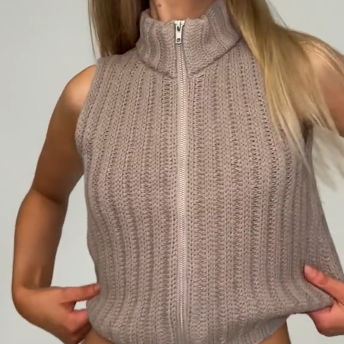 Glassons Brown Knitted Crop Jumper