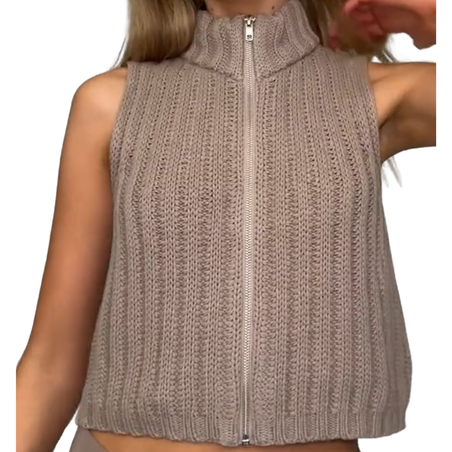 Glassons Brown Knitted Crop Jumper