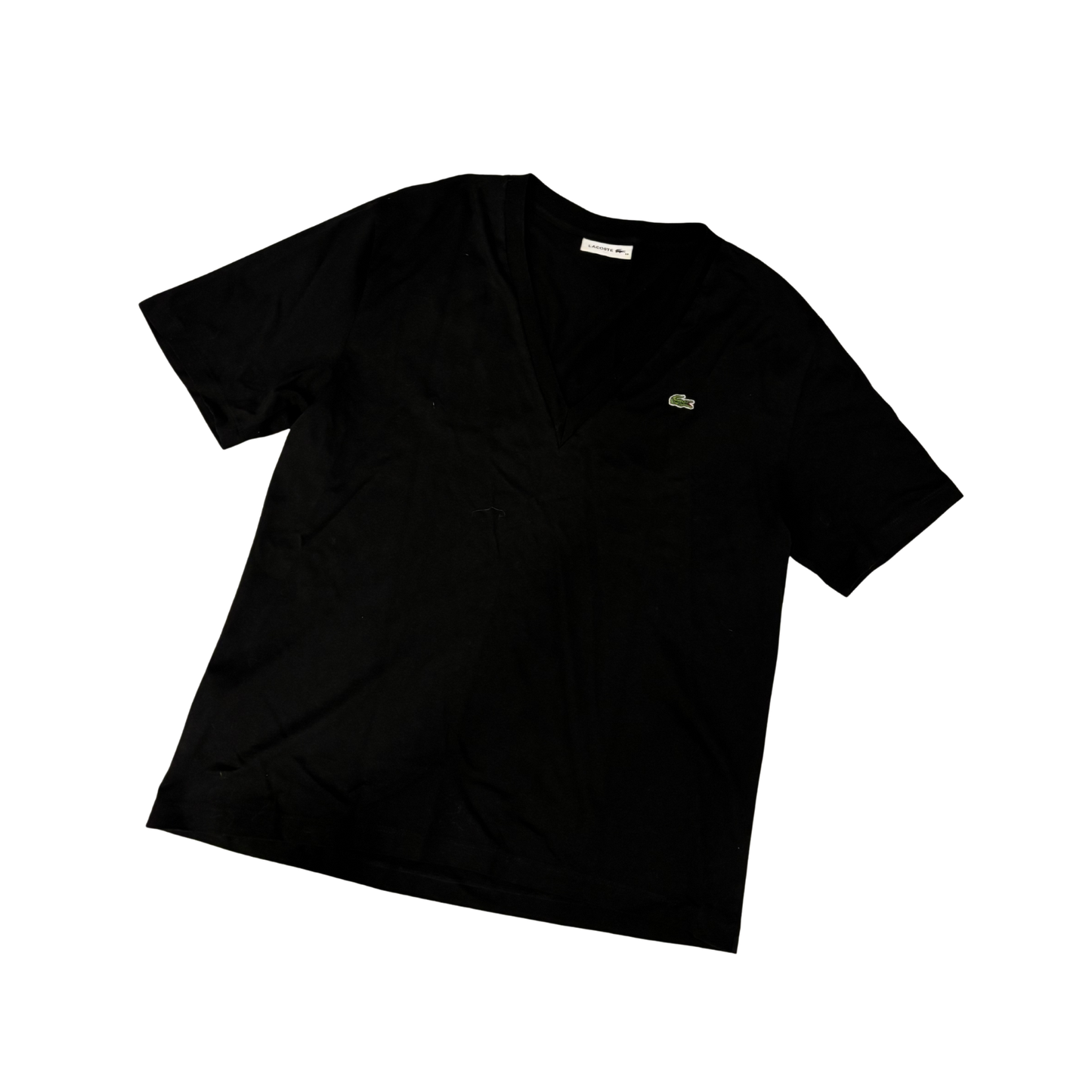 Lacoste V Neck Black T-Shirt