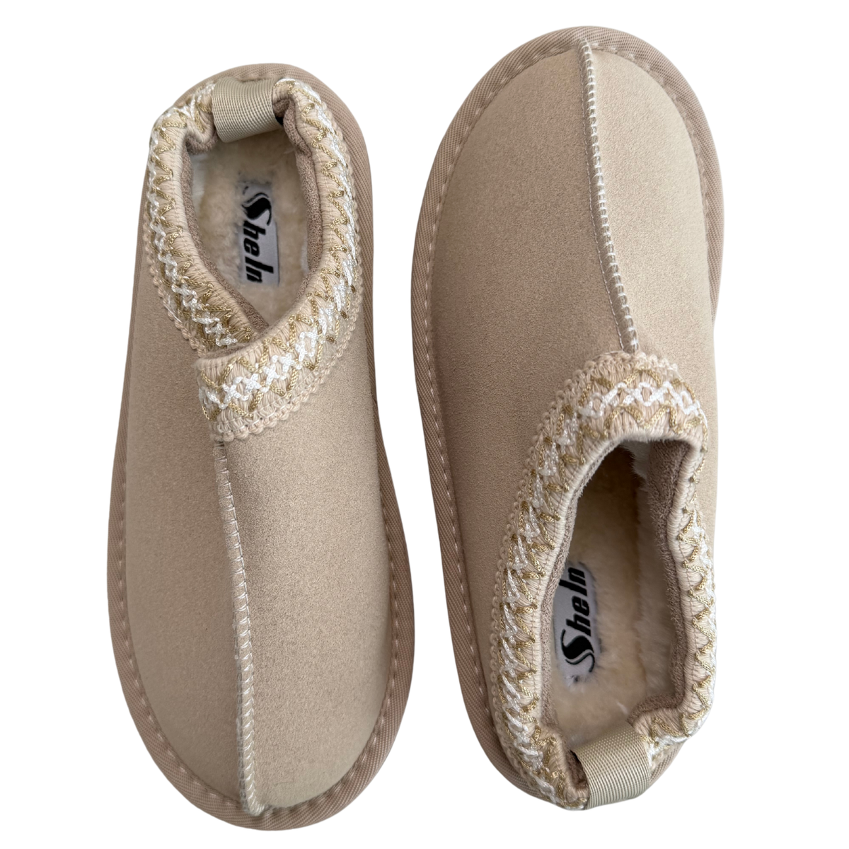 Light Beige Platform Slipper