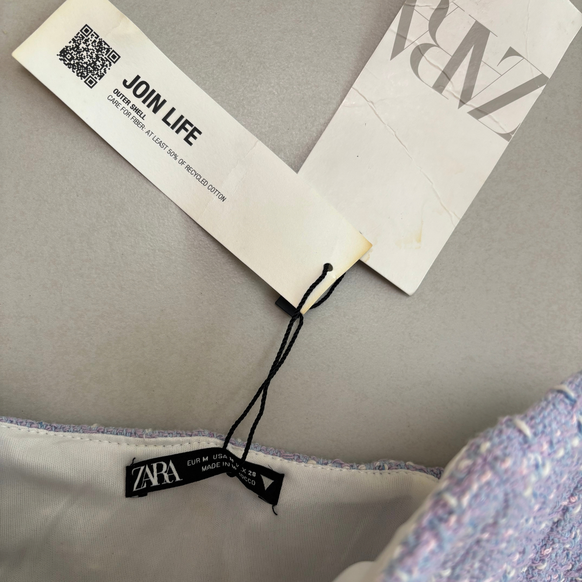 Zara Purple Woven Corset