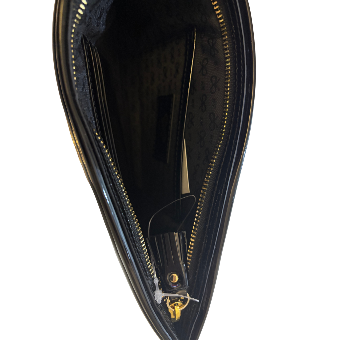 Anya Hindmarch Black Patent Leather Clutch