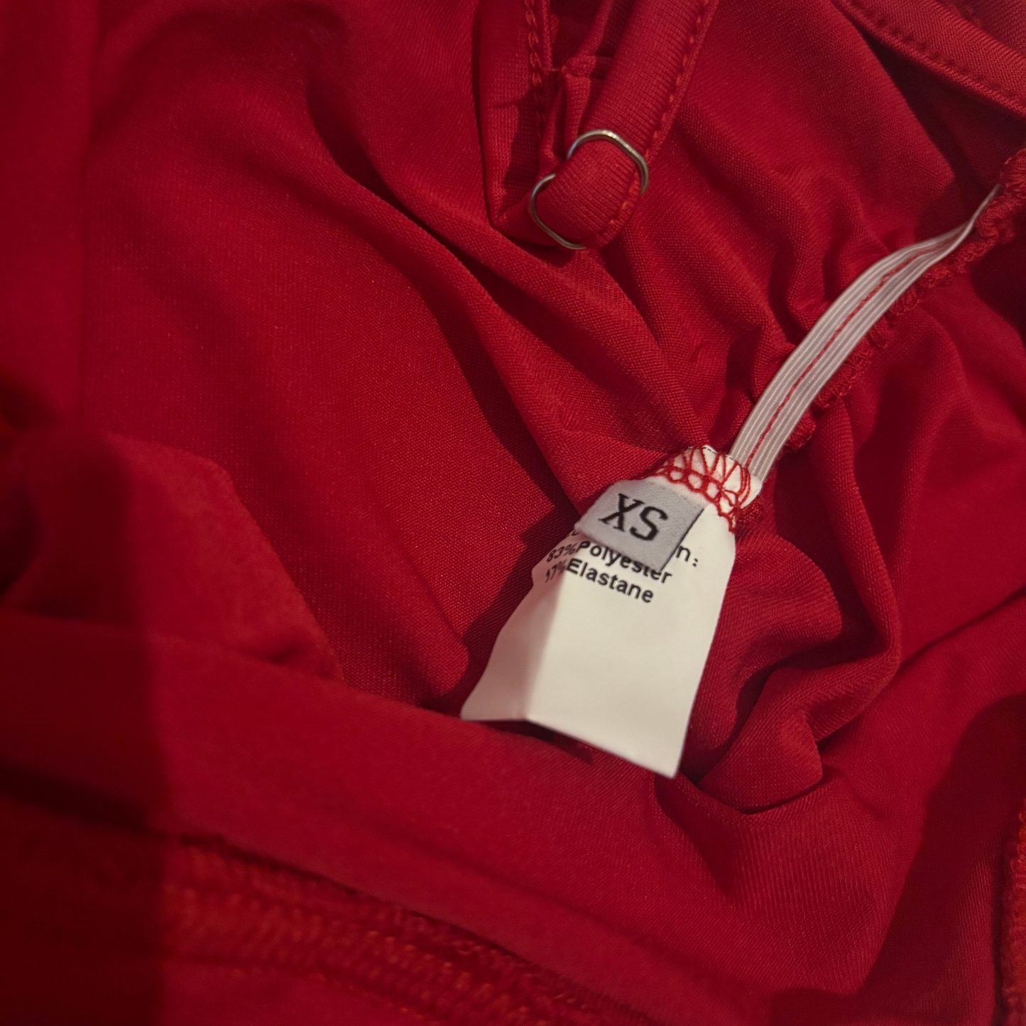 Red Ruched Crop Top