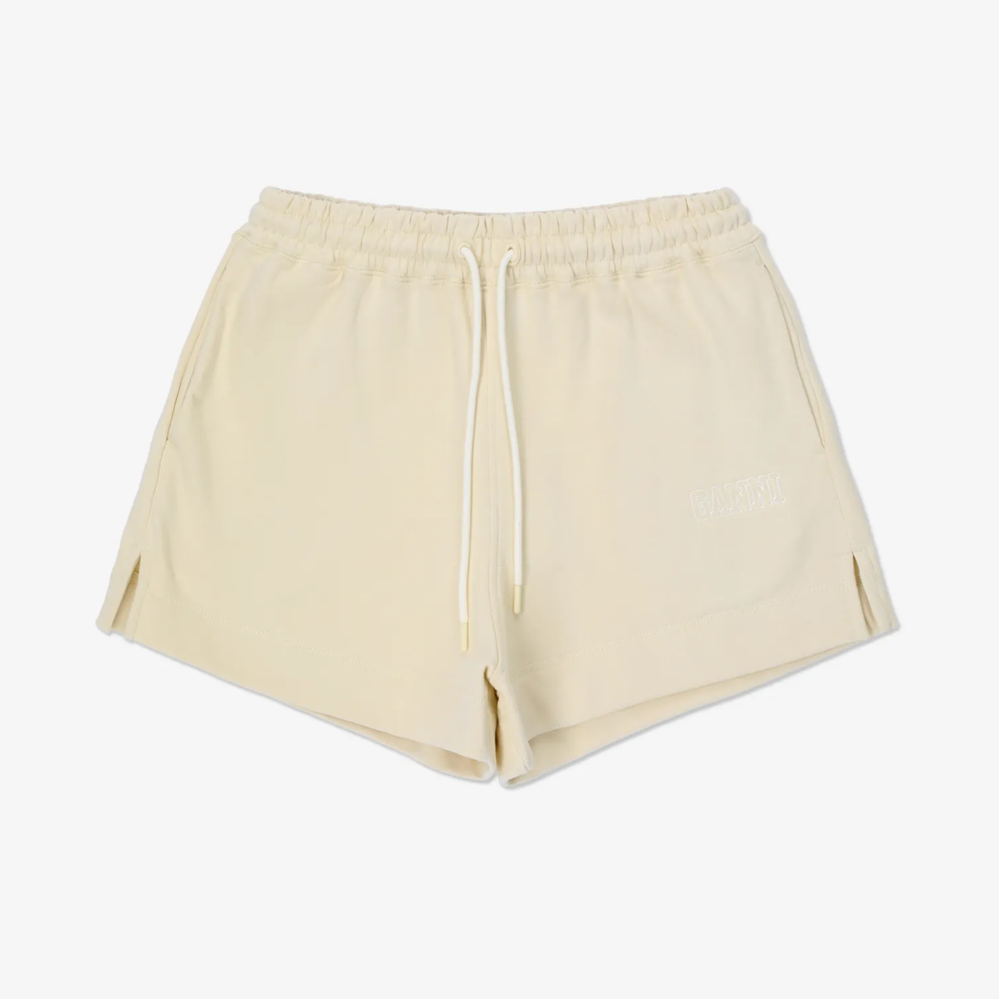 Ganni Cream Fleeced Shorts