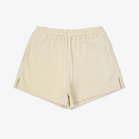 Ganni Cream Fleeced Shorts