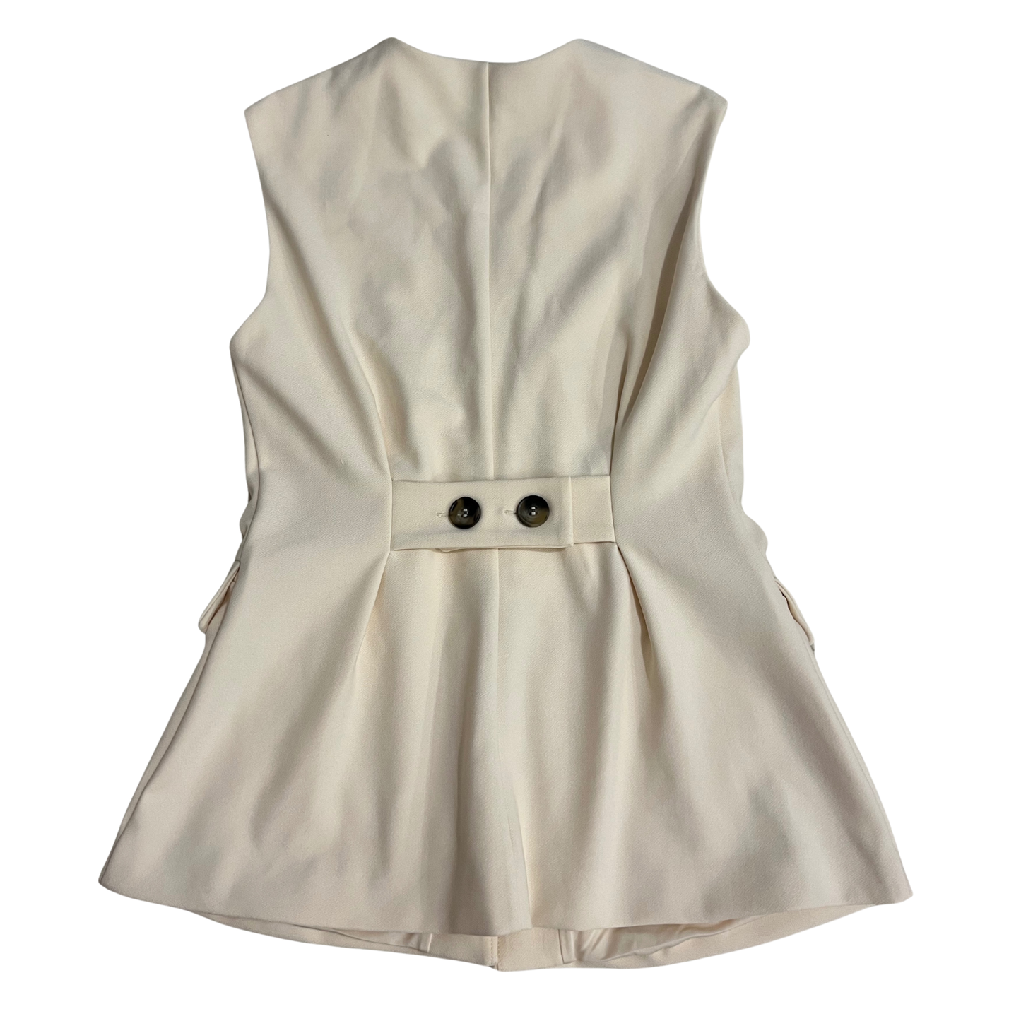 H&M Cream Sleeveless Blazer