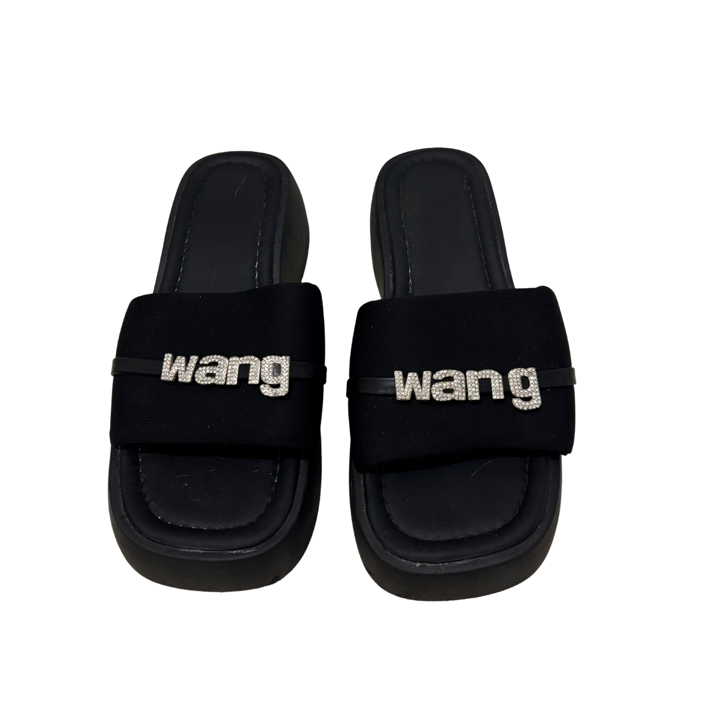 Black 'Wang' Platform Sandals