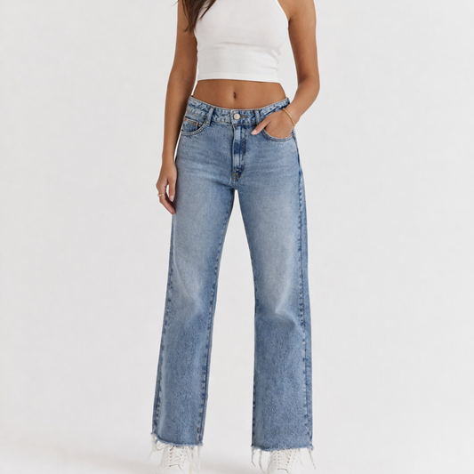 Zara Blue Wide Leg Jeans
