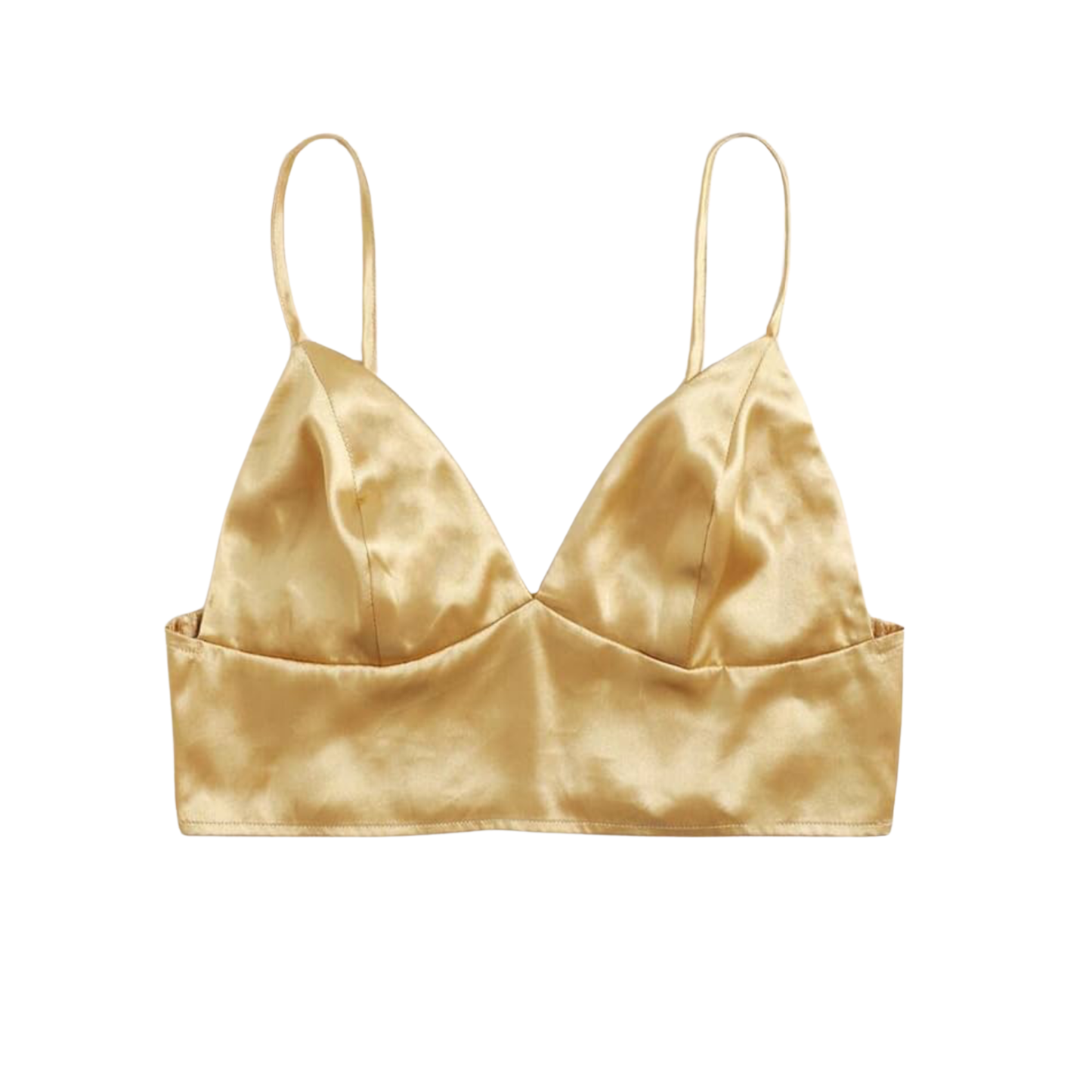 Gold Satin Bralette