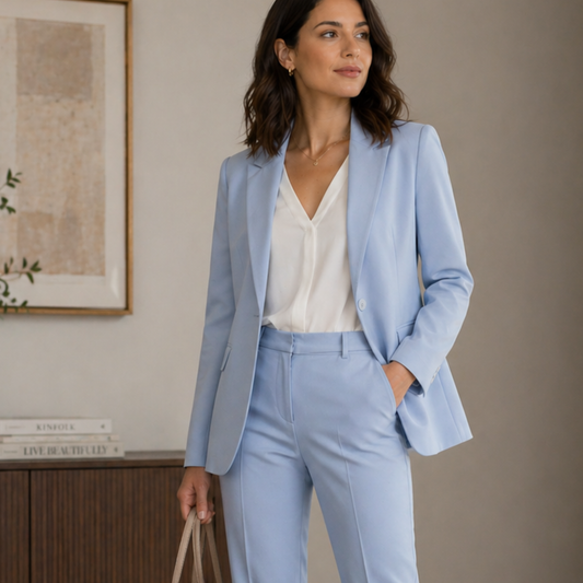 Ella By Namshi Baby Blue Blazer