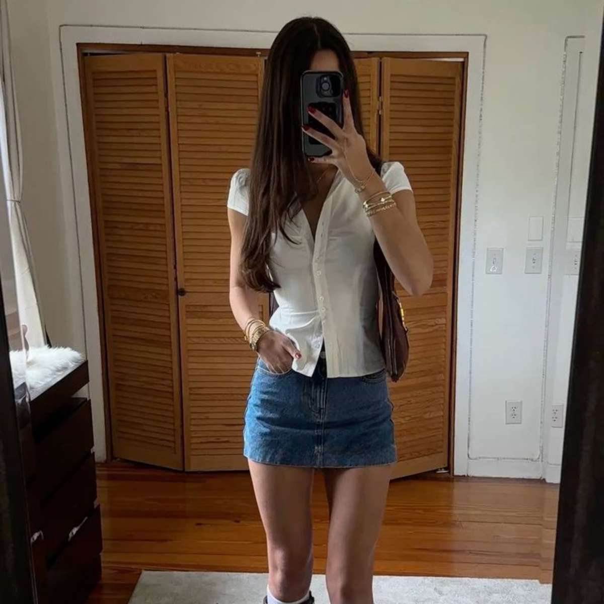 Blue Denim Skirt