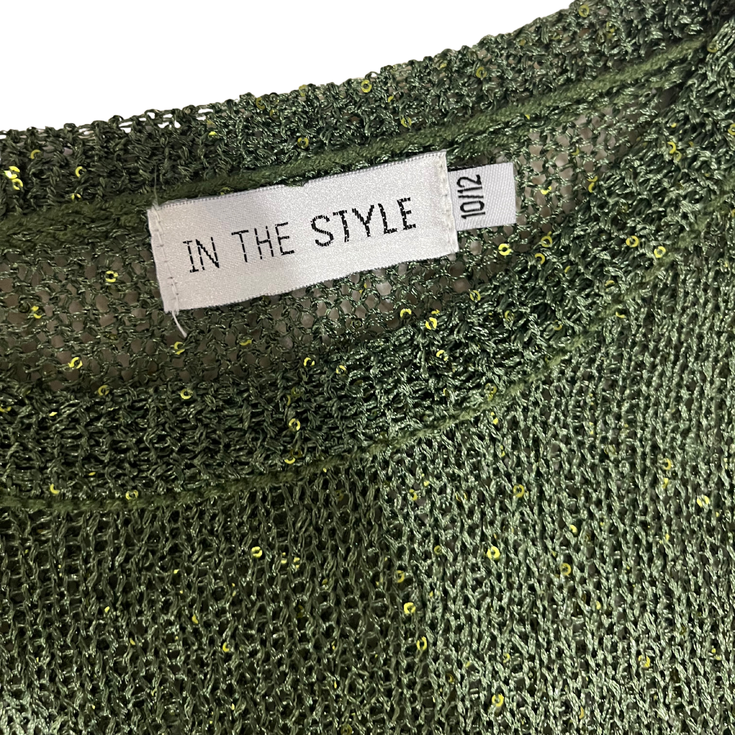 In The Style Green Sparkly Maxi Dress