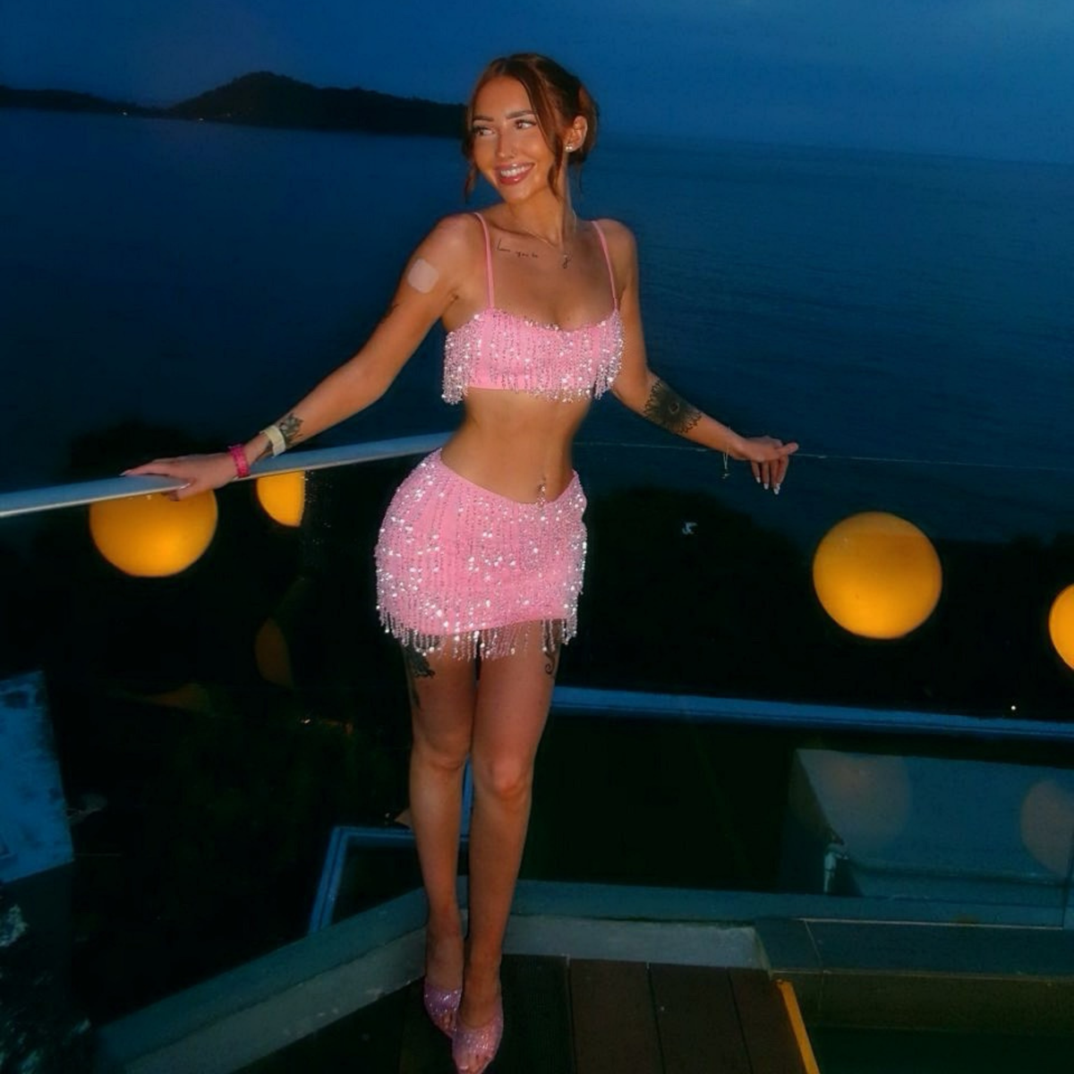 Oh Polly Sparkly Tassel Co-Ord