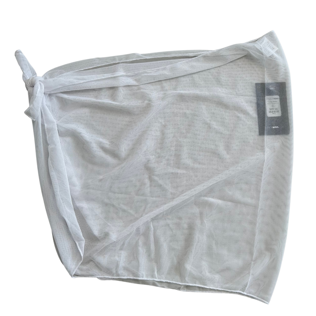 Fashion Nova White Mesh Sarong