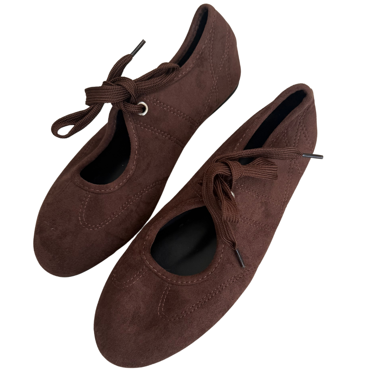 Brown Suede Lace Up Shoes