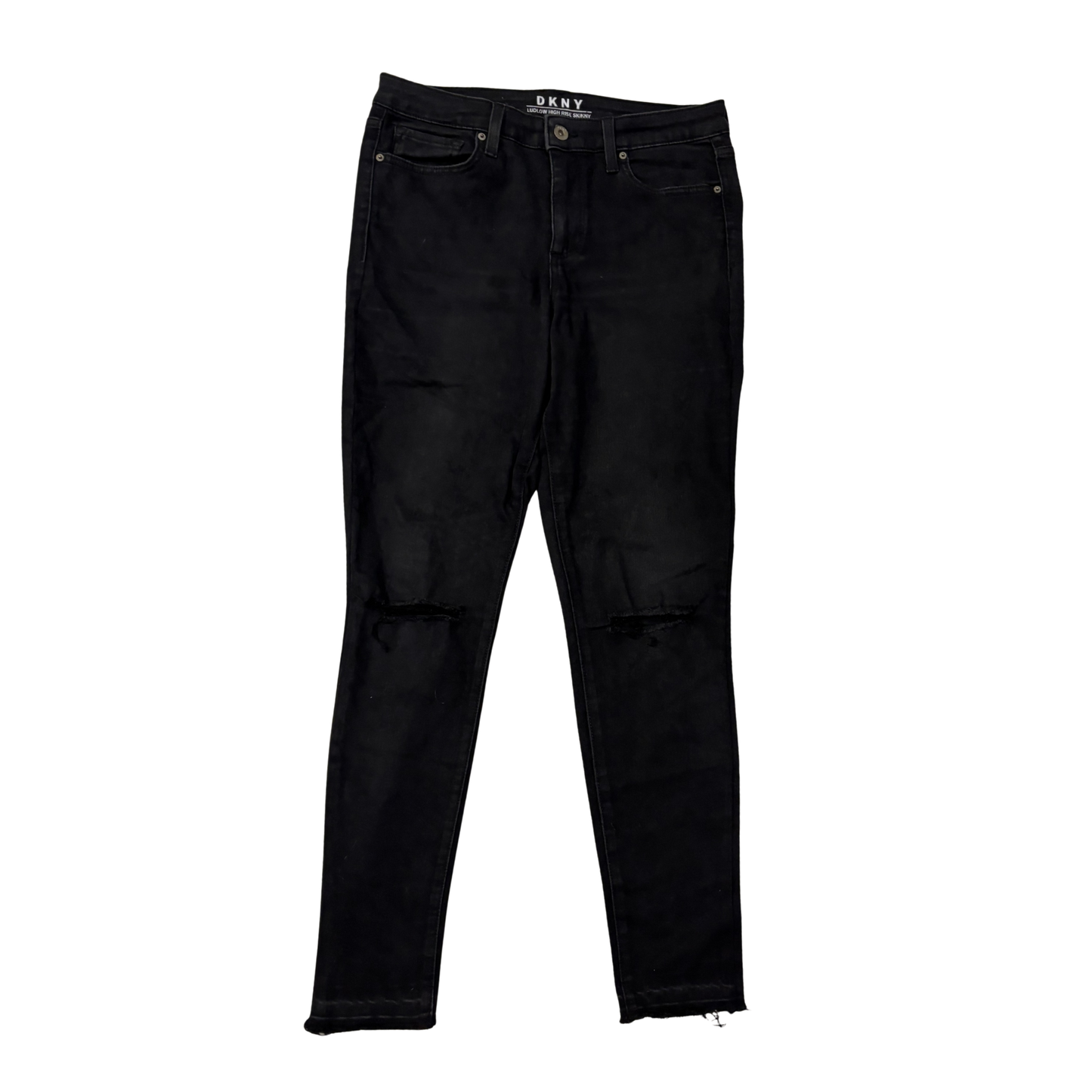 DKNY Black Ripped Skinny Jeans