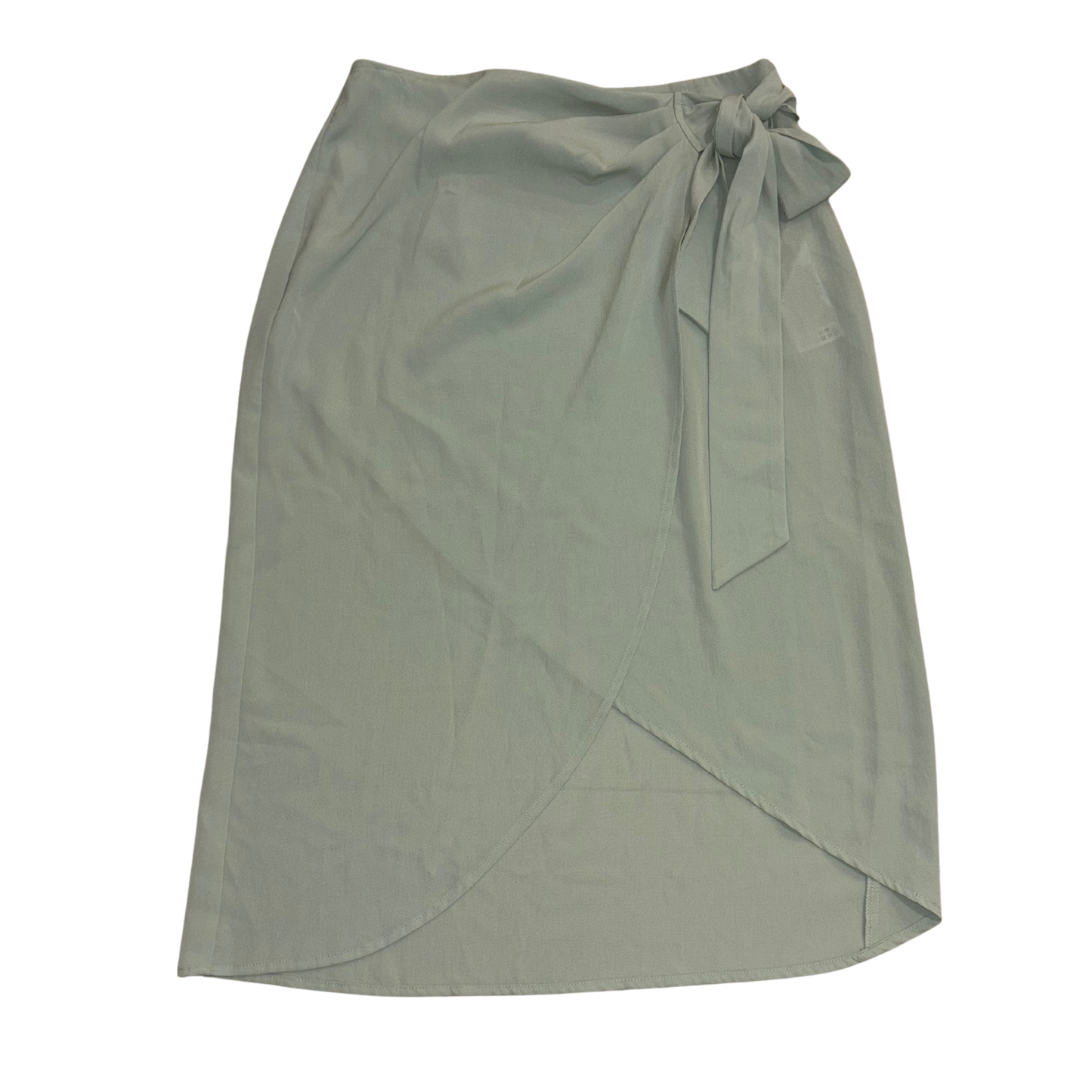 Pieces Blue Tie Side Midi Skirt