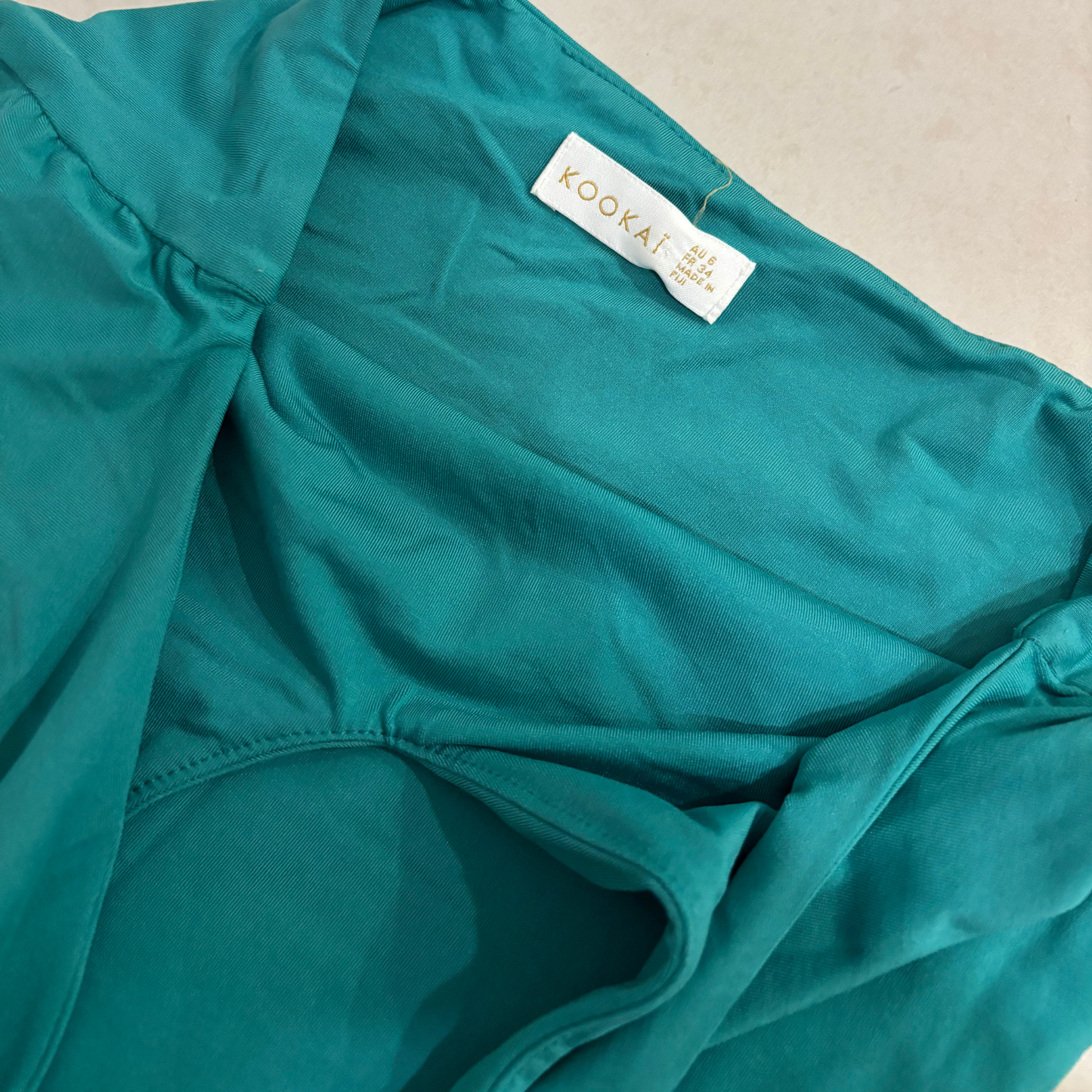 Kookai ‘Stella’ Green Halterneck Maxi Dress