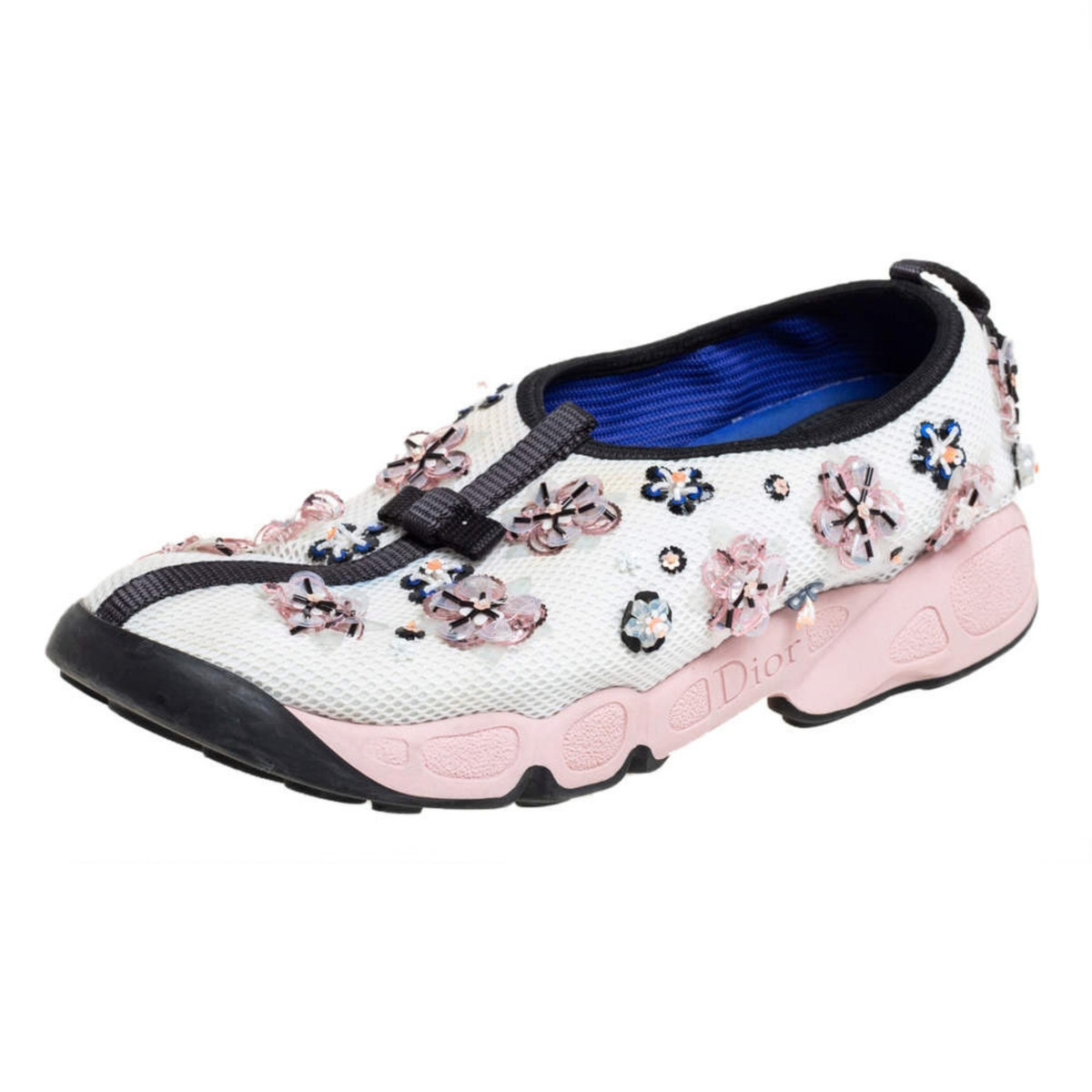 Dior Embellished Mesh Fusion Slip On Shoes