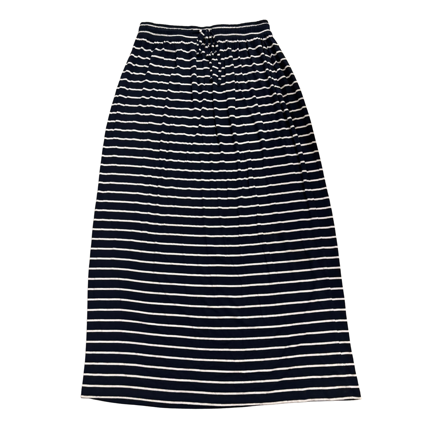 Tie Waist Striped Maxi Skirt