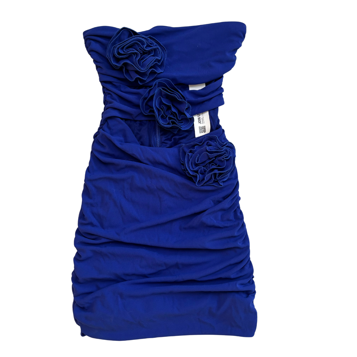 Zara Blue Floral Cut Out Mini Dress