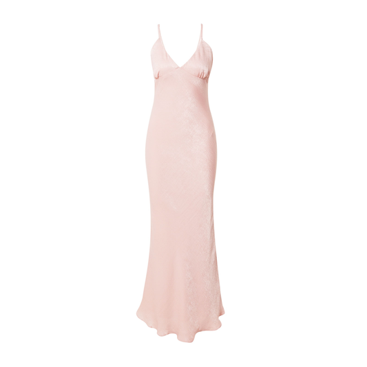 Nasty Gal Pink Satin Maxi Dress