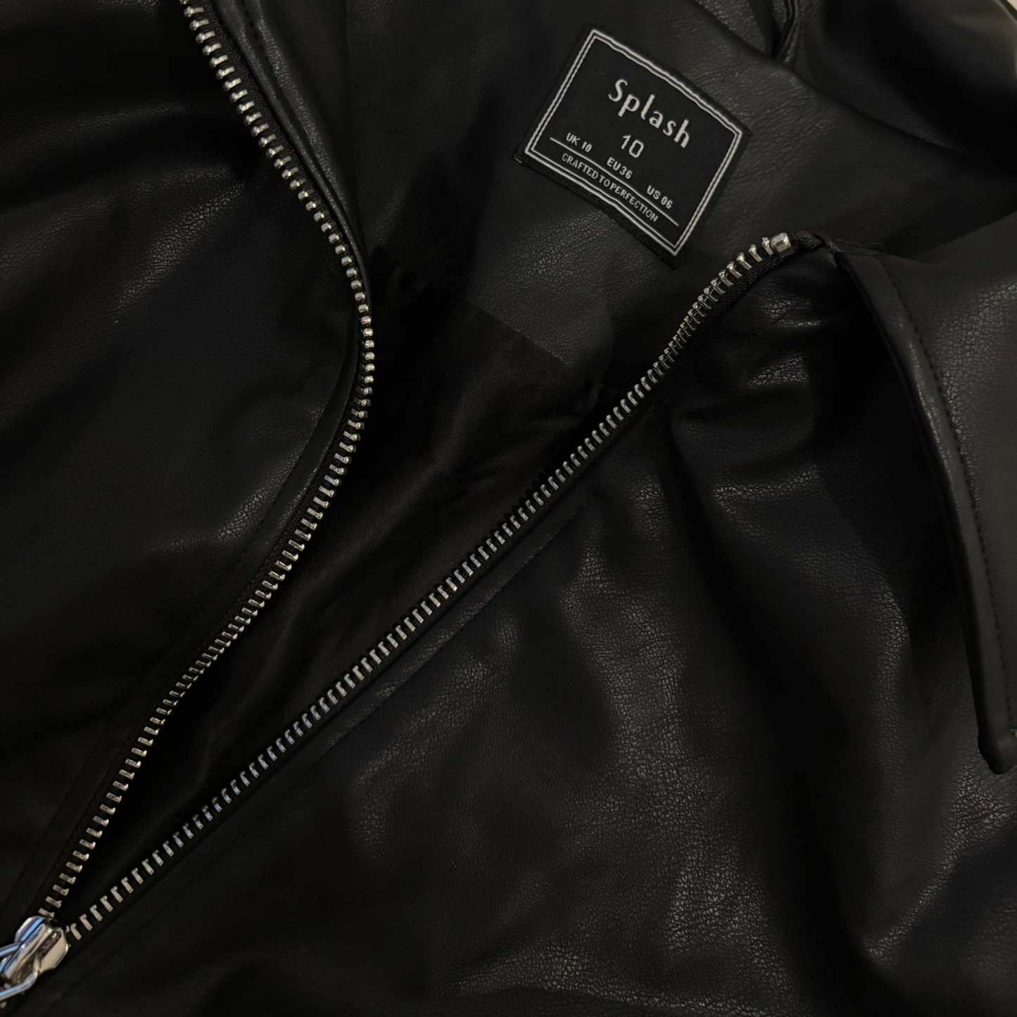 Black Leather Mini Dress